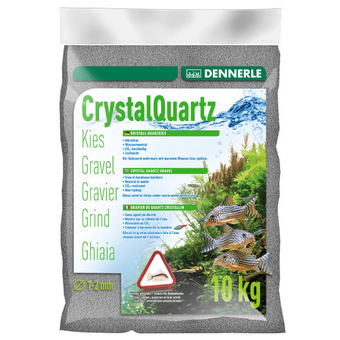 Pietris pentru acvariu Dennerle Crystal Quartz Slate Grey 10kg